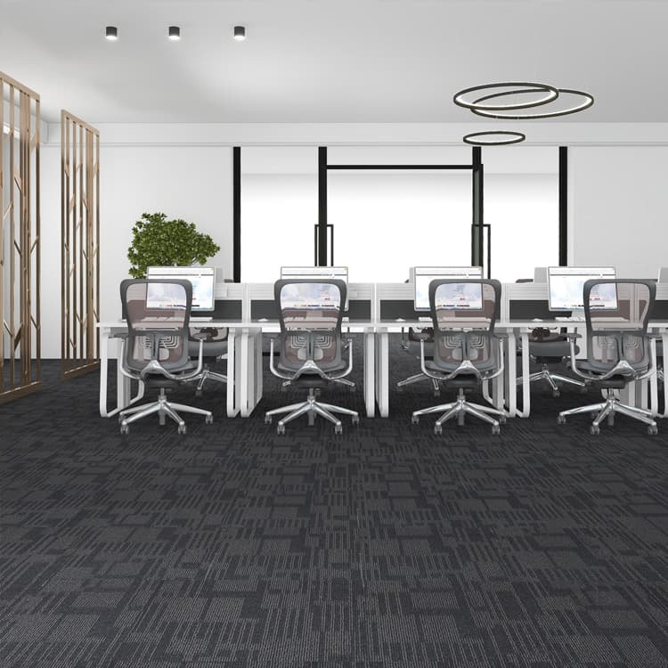 QF800 Tufted 50*50cm Loop Pile Office Carpet Tiles For Sale