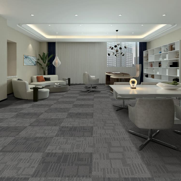 QF800 Tufted 50*50cm Loop Pile Office Carpet Tiles For Sale