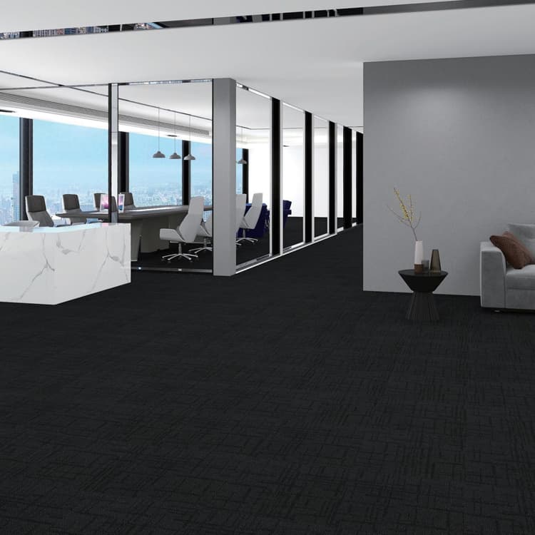 QF900 Grey Tufted Loop Pile Office 50*50cm Carpet Tiles