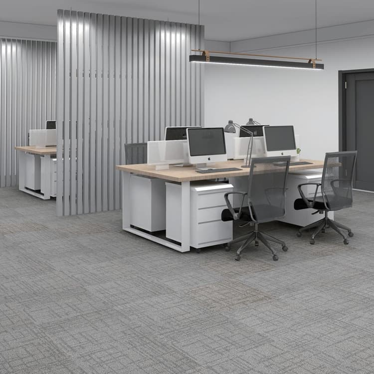 QF900 Grey Tufted Loop Pile Office 50*50cm Carpet Tiles