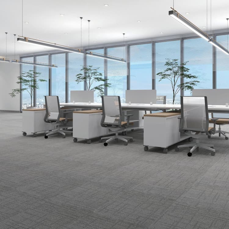 QF900 Grey Tufted Loop Pile Office 50*50cm Carpet Tiles