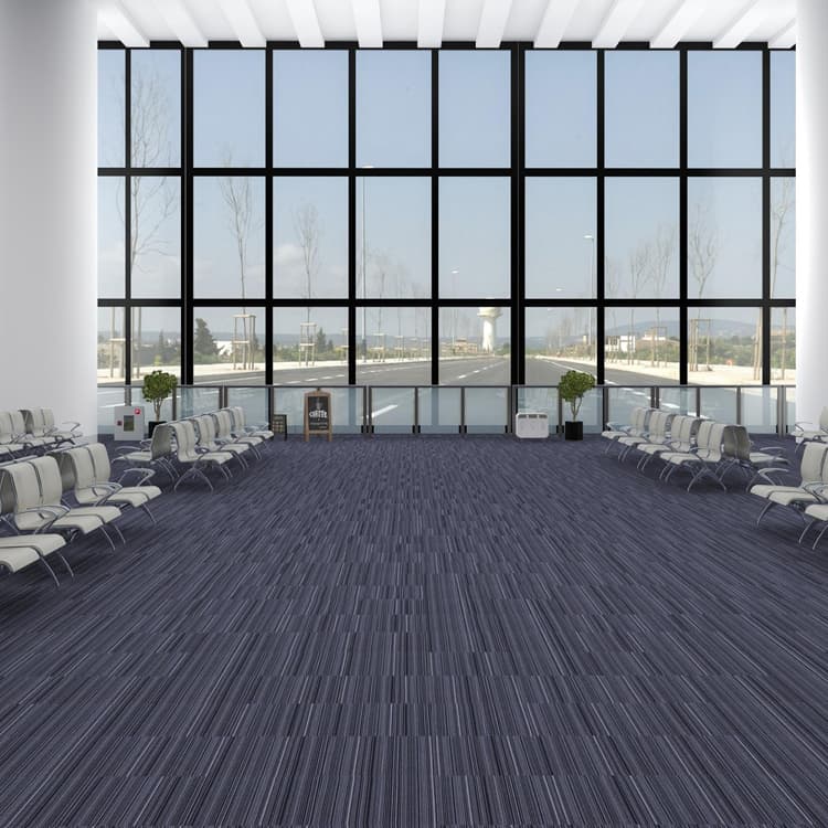 BaiChuan High Quality Stripe Pattern Office Floor Carpet Tiles